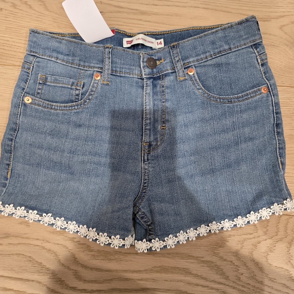 New Levi's Kids Blue Denim Shorts